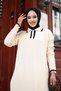 Women's Hijab Clothing Shirt Collar Skirt with Slit and Buttoned Front Dress with Pantalon Double Set - 7
