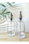 Glass Oil Pot with Gold Head 500ml - 2