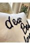 Dear Bed I Love You Punch Cushion Pillow Case Beige 42*42 Cm - 5