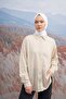 Rustic Cotton Shawl - Off-White - 2
