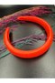 Bym358 Orange Satin Hair Crown Hand Sewing Soft Women's Hair Accessory - 4