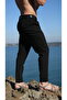 Men's Belted, Layered, Ankle-Length Fabric Trousers - 6