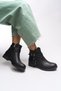 Lislaevar Women's Buckle Detailed Boots 0012202 Black Leather - 4