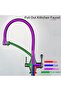 Kitchen Sink Faucet Dual Flow Water Purification Spout Spiral New Nickel Imported - 3