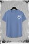 2-Piece X Smiling Face Shorts and T-Shirt Set, Black Set, NASASORTTSHIRT - 2
