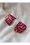 Custom Design - Polymer Clamped Steel Earrings, Needle Ruffles Model Handmade - 7