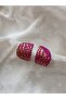 Custom Design - Polymer Clamped Steel Earrings, Needle Ruffles Model Handmade - 2