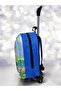 3-6 Years Old Children's Character Kindergarten Nursery 3D Color Printed Squeegee Wheeled Schoolbag and Backpack - 4