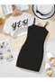 Girl's Yes Printed Crop T-Shirt Dress