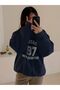 University 97 Navy Blue Oversize Sweatshirt - Crew Neck - 2