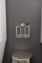 Lüksay Model Silver Mount-Free Toilet Paper Holder Ergonomic Design Wc Paper Holder Hanger - 6