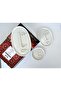White Abstract Faces Decorative Plate Set