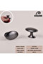 Space Matte Smoked Button Handle Luxury Country Kitchen Furniture Cabinet Drawer Handle - 2