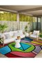 Paris Collection Multicolored Geometric Shapes Detailed Modern Decorative Carpet Paris22 - 3