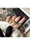 خاتم من الفولاذ قابل للتعديل على شكل قطرة من Pinterest - 7