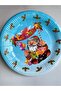 Imported New Year New Year Special Luxury Tableware Presentation Santa Claus Patterned Cardboard Plate 10 Pieces Large - 2