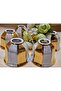 Gold Sliced Mirra Set - 6