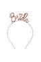 Rosegold Bride Metal Crown Bachelor Party - 2