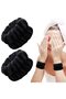 6 Pieces Water Absorbent Wrist Washing Bands - for Athlete and Spa, Cream Pink Green - 3