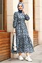 Medusa Navy Blue Dress - 8