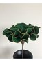 Decorative Handmade Luxury Latex Eva Artificial Flower (Excluding Vase) - Gold Gilded Dark Green - Foam Flower - 2