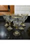 Gold Gilded Footed Crystal 6-Piece Coffee Side Water Glasses - 3