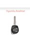 Suzuki ALTO SWIFT BALENO SX4 GRAND VITARA JIMNY KEY PROTECTION CASE WHITE/GOLD - 3