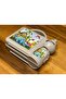 Gray Children's School Kindergarten Lunch Box Bag with Water Bottle - 6