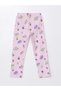 Lcw Kids Pastel Green Crew Neck Printed Short Sleeve Girls Pajama Set (S4) - 7