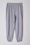 Gri Melanj Loose Jogger İnce Paçası Lastikli Esnek Bel Örme Büyük Beden Eşofman Altı TBBAW23AJ00002 - 6