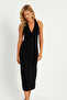 Black Midi Christmas Dress - Backless Degaje Gc177 - 2