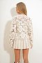 Beige Hakim Collar Lace Jacket Alc-X12645 - 6