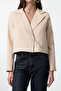 Beige Chain Accessory Detailed Crop/Short Blazer Jacket Twoaw25Bc00016 - 4
