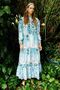 Green Floral Ethnic Printed Dress - 8