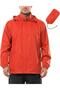 Ghassy Co. Men's Pro Lightweight Hooded Easy Pack Windbreaker Raincoat with Hidden Inner Lining at Collar