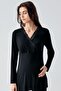 Long Sleeve Lycra Viscous Maternity Sleepwear Dressing Gown Set - 5