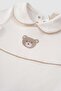 Organic Cotton Baby Collared Jumpsuit Playtime Teddy Bear Embroidered - 5