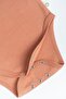 Long Sleeve Adjustable Snap-On Bodysuit Pink Organic Cotton Planet Gusto - 4