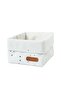 Organizer Basket Baby Cosmos White Organic Cotton 15X17 cm - 3