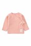 Double Breasted Collar Muslin Baby Jacket Pink Organic Cotton