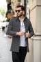 Men's Slim Fit Long Cashmere Coat - 3