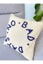 No Bad Days Motto Navy Blue Punch Cushion Pillow Case 42*42 Cm - 2