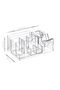 Desktop Organizer Pen Holder with Tape Pastel Orange 9.5x20.5x12.5cm Klm301ptu - 2