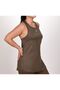 Women's Tie-Length Sports Athlete Khaki Bikini Top Hlv1357 - 4