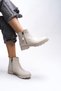 Elislaena Women's Zippered Boots 0012101 Beige Skin - 3