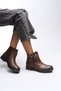 Gaenledha Women's Ribbon and Stone Detailed Boots Tan Skin - 2
