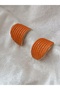 Custom Design - Polymer Clamped Steel Earrings, Needle Ruffles Model Handmade - 2