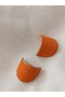 Custom Design - Polymer Clamped Steel Earrings, Needle Ruffles Model Handmade - 4