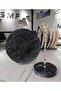Smoked Marble Plate and Smoked Marble Towel Holder Set of 2