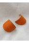 Custom Design - Polymer Clamped Steel Earrings, Needle Ruffles Model Handmade - 5